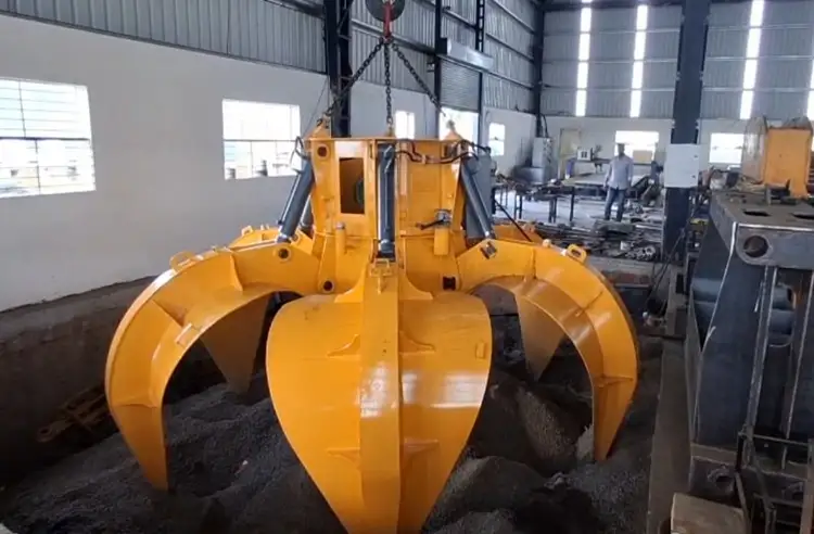 Grab Bucket is Reduced Manual labour work